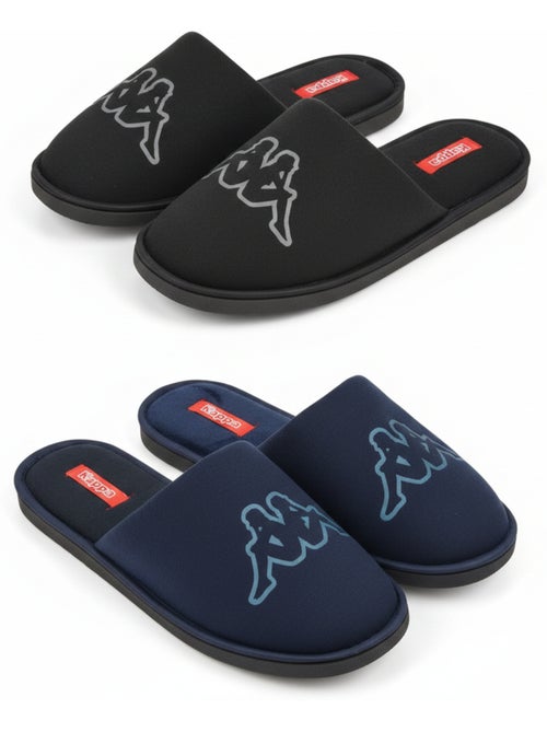 Zapatillas de casa mules hombre KAPPA acolchadas logo Omini pack 2 pares - Kiabi Zapatillas de casa mules hombre KAPPA acolchadas logo Omini pack 2 pares - Kiabi