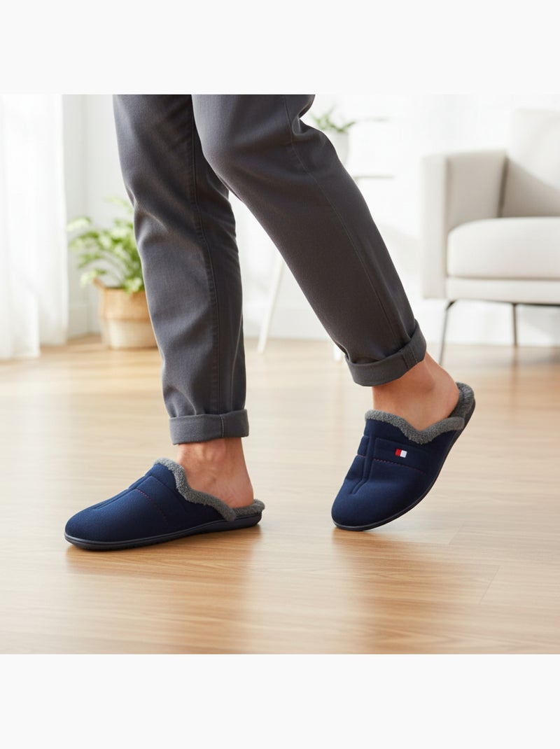 Zapatillas de casa mules hombre ozabi motivos fantasía fabricadas españa Azul marino - Kiabi