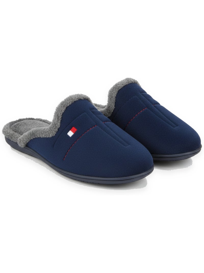 Zapatillas de casa mules hombre ozabi motivos fantasía fabricadas españa Azul marino - Kiabi