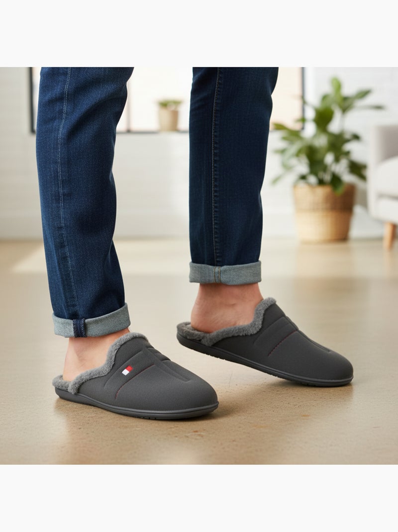Zapatillas de casa mules hombre ozabi motivos fantasía fabricadas españa Gris - Kiabi