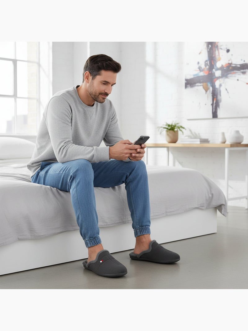 Zapatillas de casa mules hombre ozabi motivos fantasía fabricadas españa Gris - Kiabi