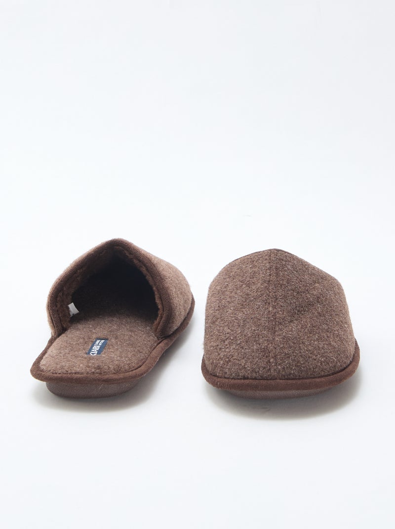 Zapatillas de casa mules Marron - Kiabi