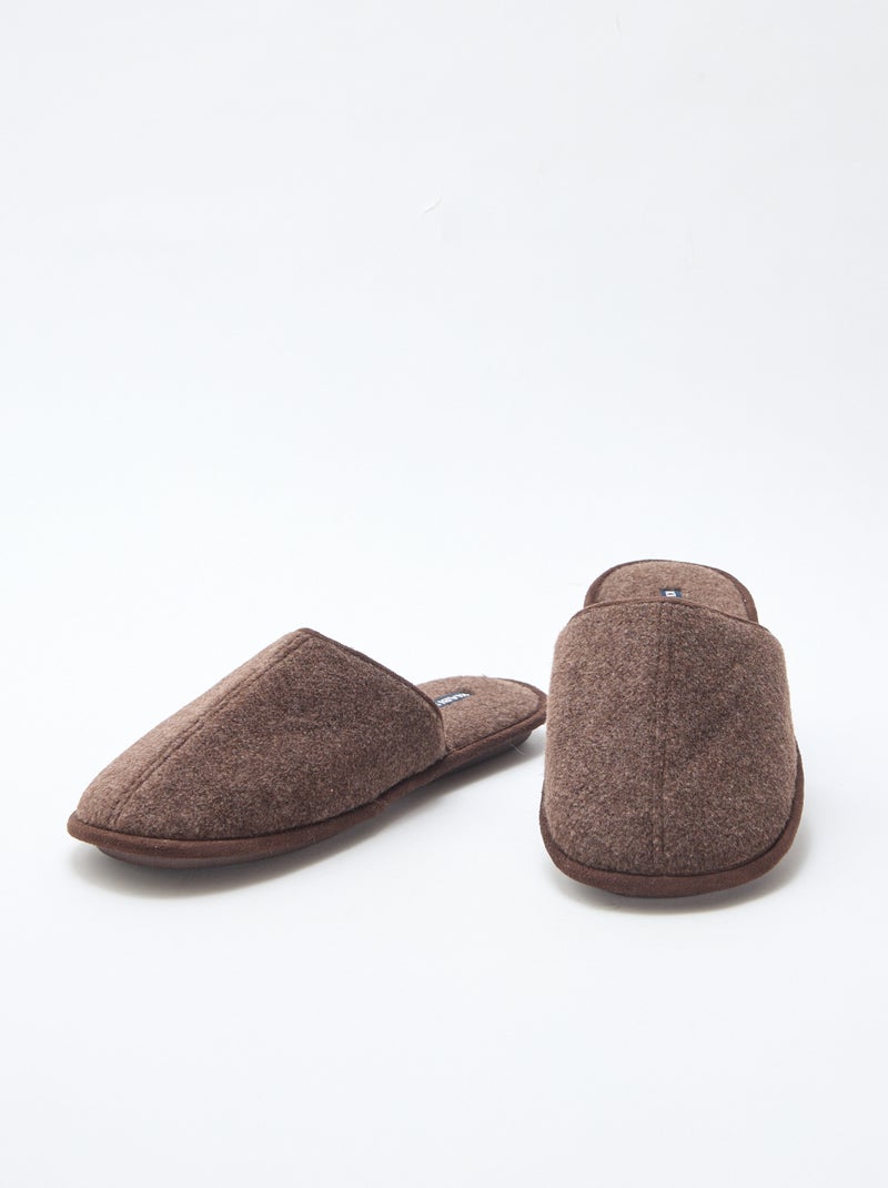 Zapatillas de casa mules Marron - Kiabi