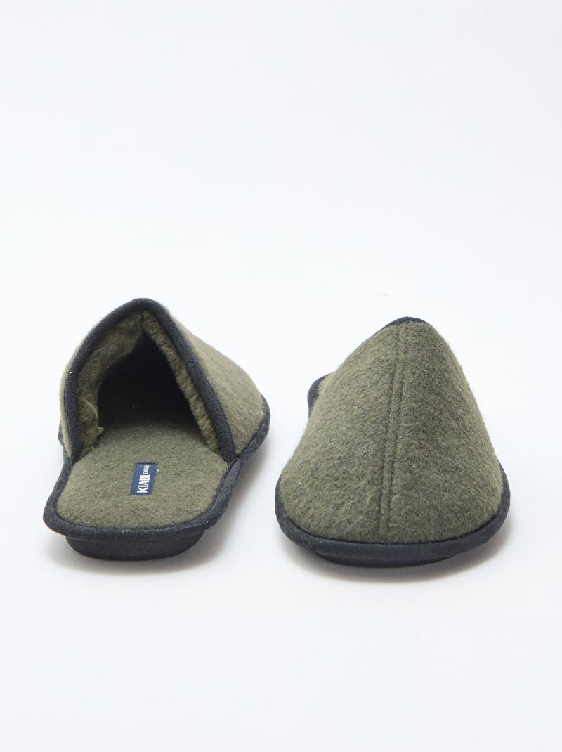 Zapatillas de casa mules Verde - Kiabi