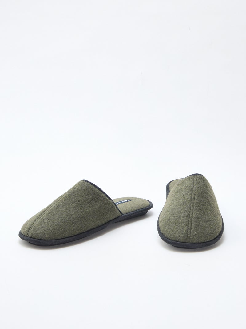Zapatillas de casa mules Verde - Kiabi
