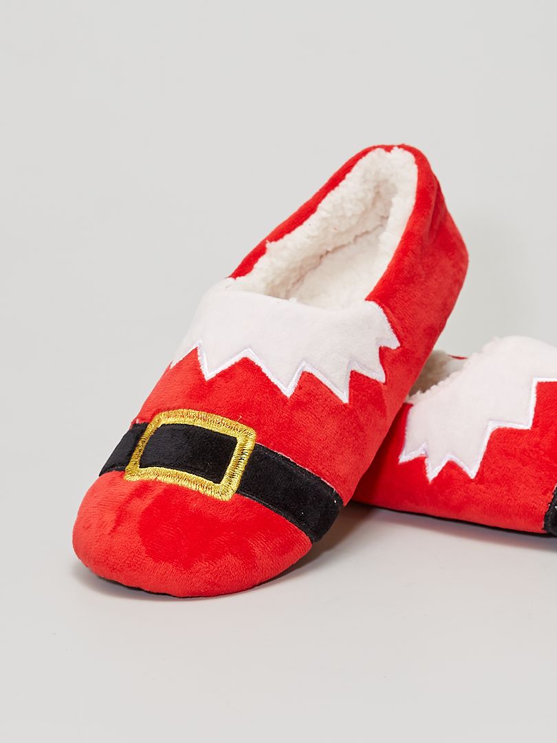 Zapatillas de casa 'Navidad' ROJO - Kiabi