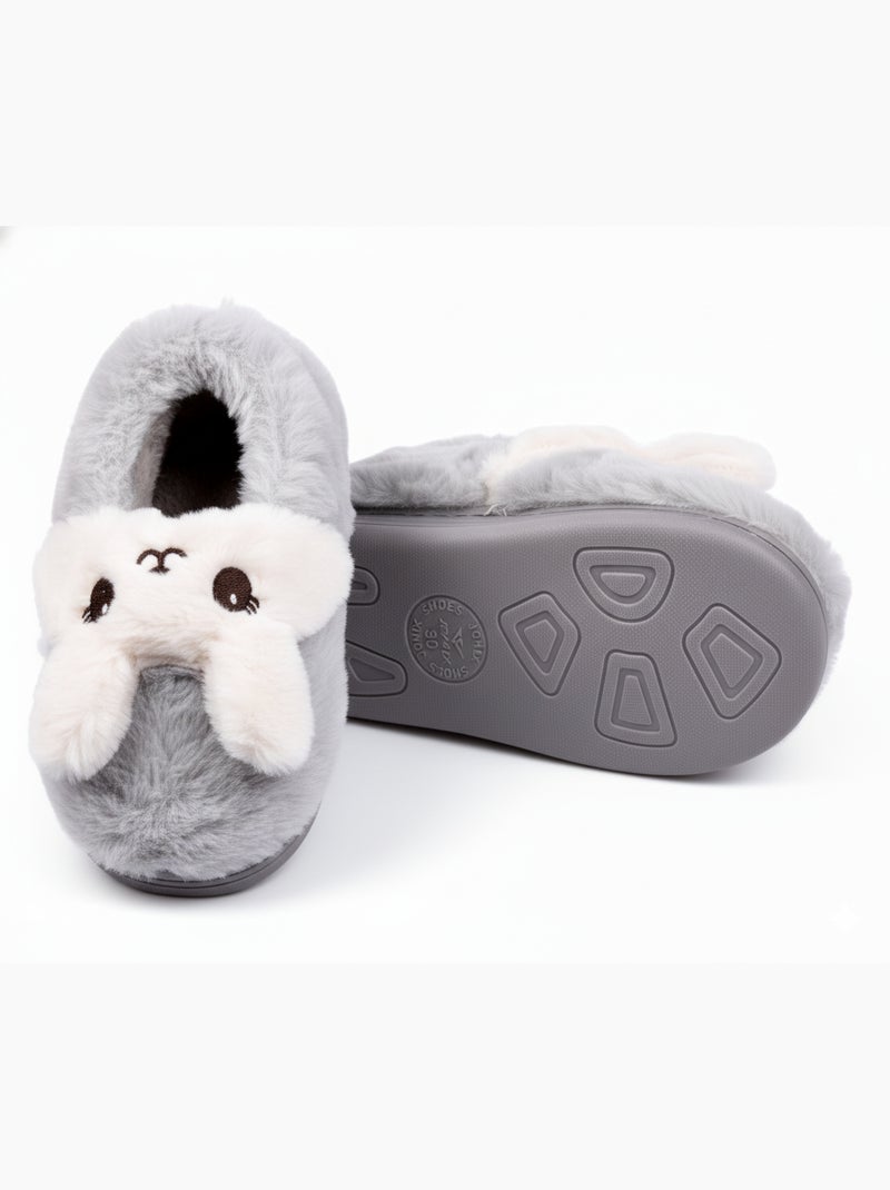 Zapatillas de casa niño animales 3D ultra suaves MB732831 Gris - Kiabi