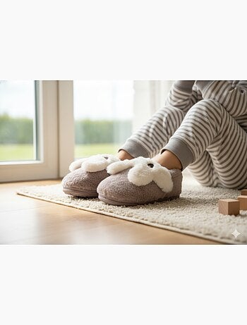 Zapatillas de casa niño animales 3D ultra suaves MB732831