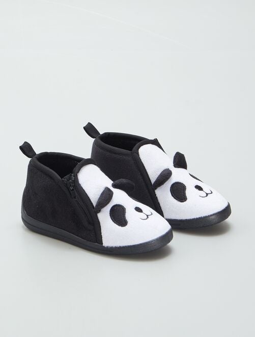 Zapatillas de casa 'panda' - Kiabi