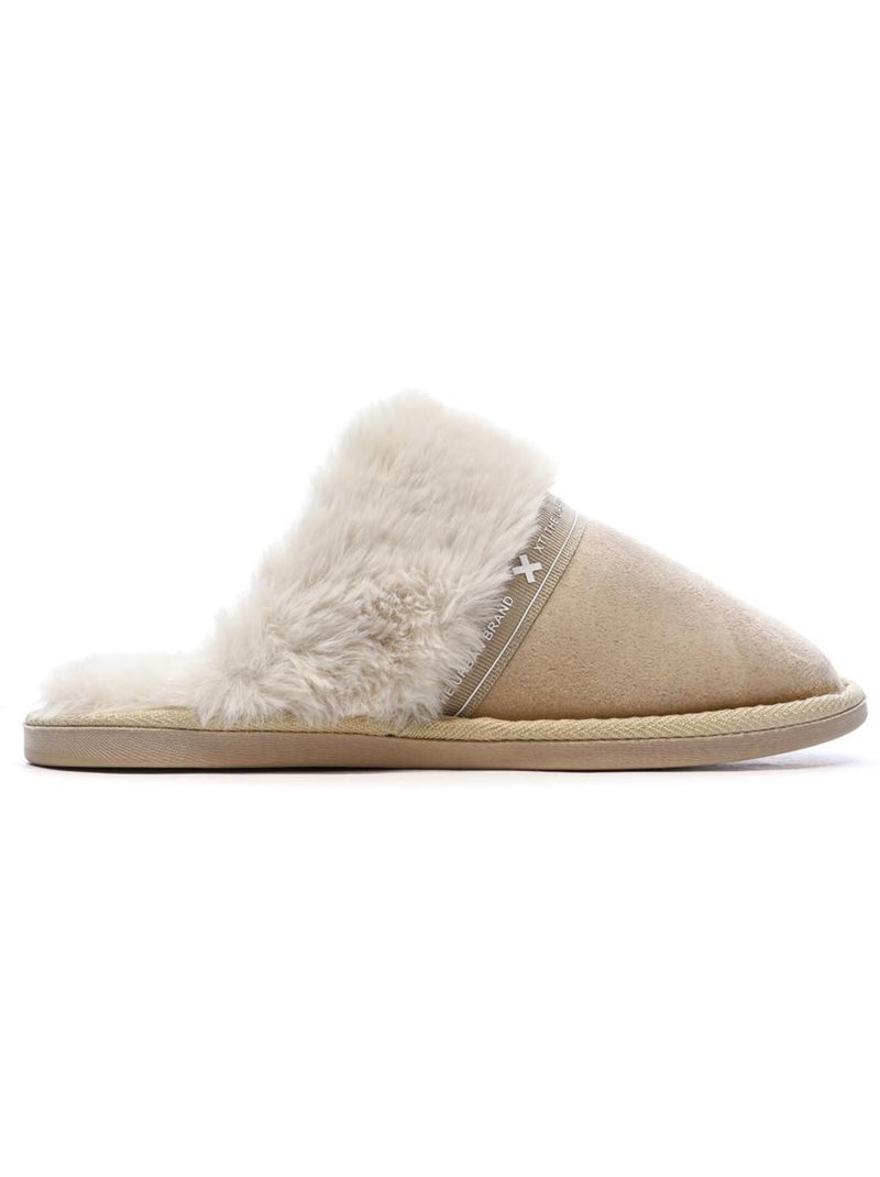Zapatillas de casa para mujer Beige - Kiabi