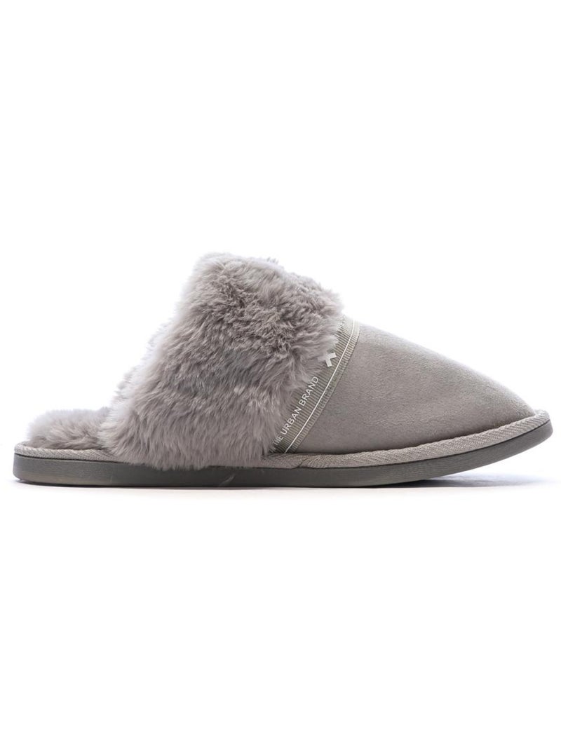 Zapatillas de casa para mujer Gris plateado - Kiabi