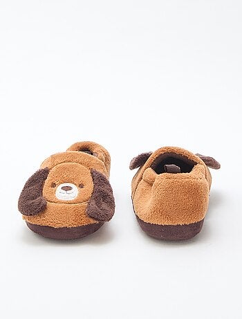 Zapatillas de casa 'perros' con adorno en relieve