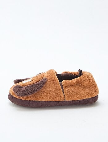 Zapatillas de casa 'perros' con adorno en relieve
