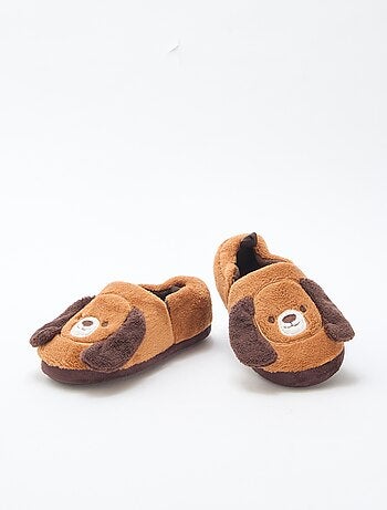Zapatillas de casa 'perros' con adorno en relieve