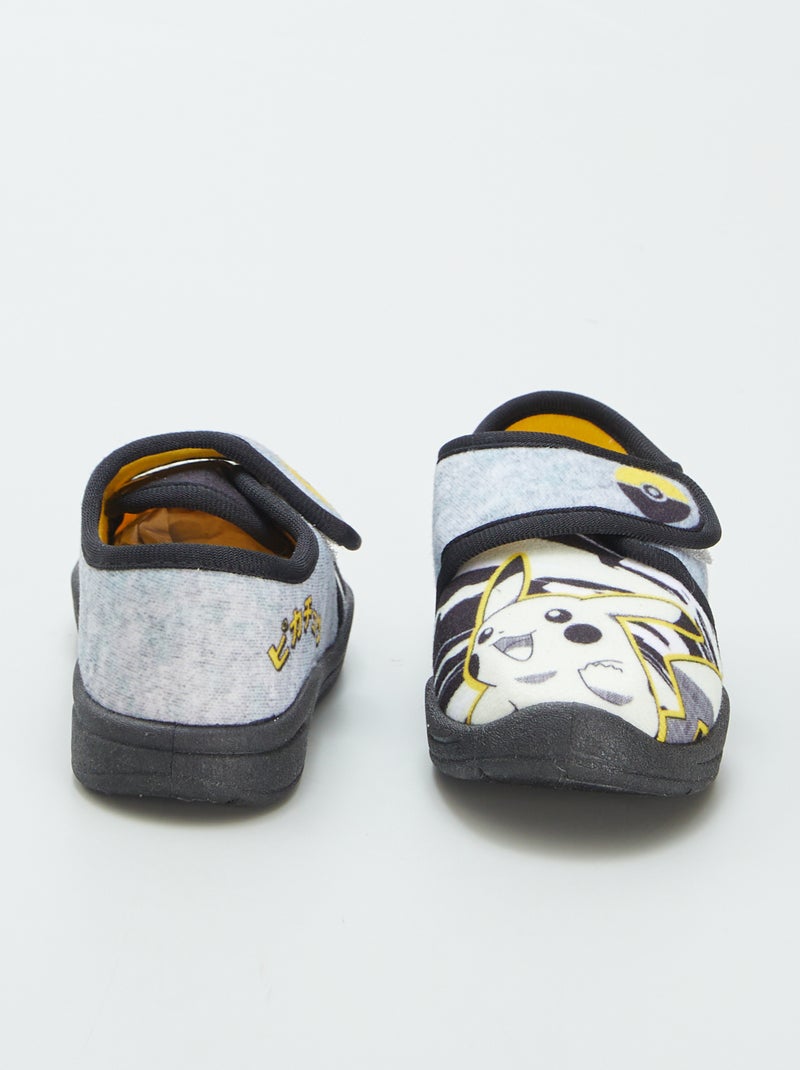 Zapatillas de casa 'Pikachu' 'Pokémon' con velcro GRIS - Kiabi