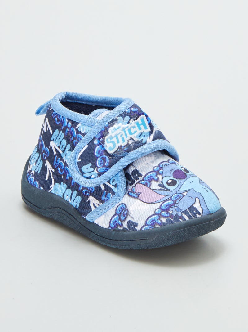 Zapatillas de casa 'Stitch' con velcros AZUL - Kiabi
