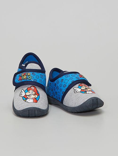 Zapatillas de casa 'Super Mario' con velcro                             AZUL 
