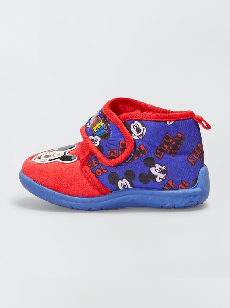Zapatillas de casa terciopelo 'Mickey' ROJO - Kiabi