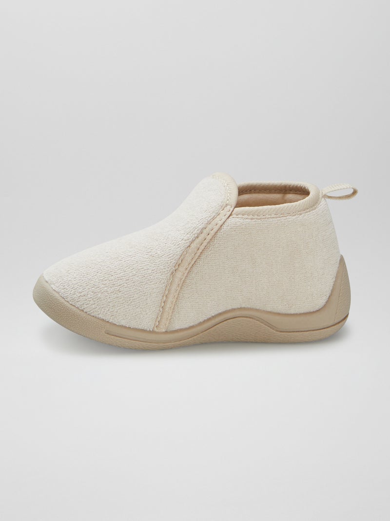 Zapatillas de casa tipo bota BEIGE - Kiabi