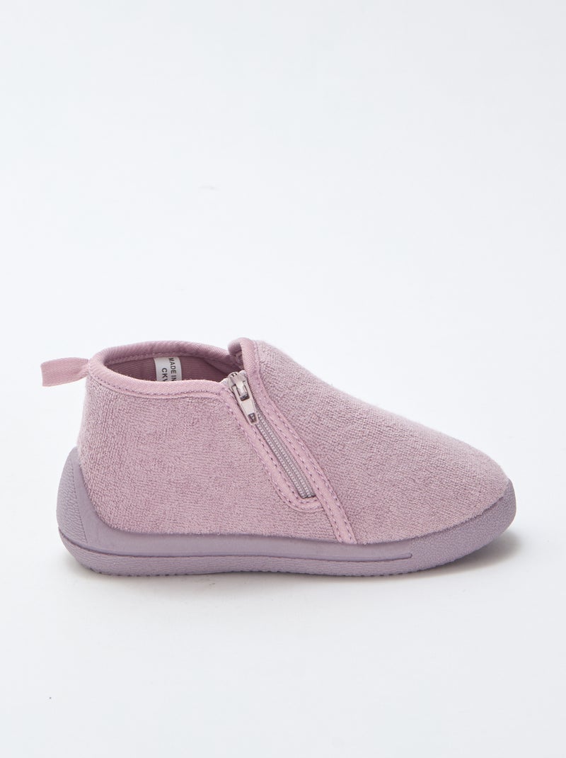 Zapatillas de casa tipo bota Purpura - Kiabi