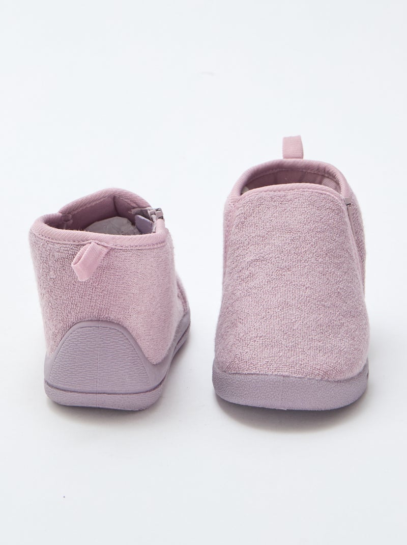 Zapatillas de casa tipo bota Purpura - Kiabi