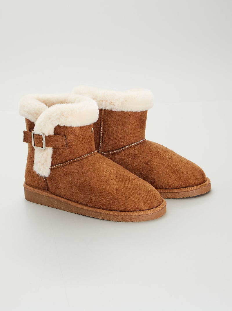 Zapatillas de casa tipo botines MARRON - Kiabi
