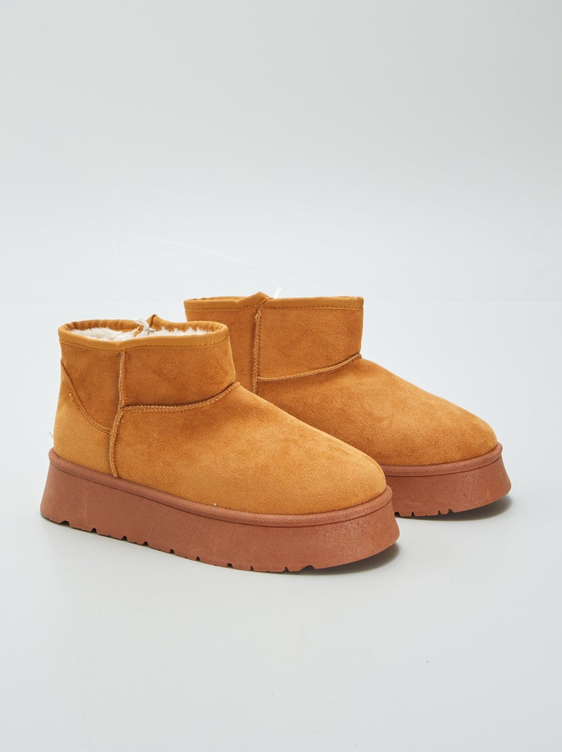 Zapatillas de casa tipo botines MARRON - Kiabi