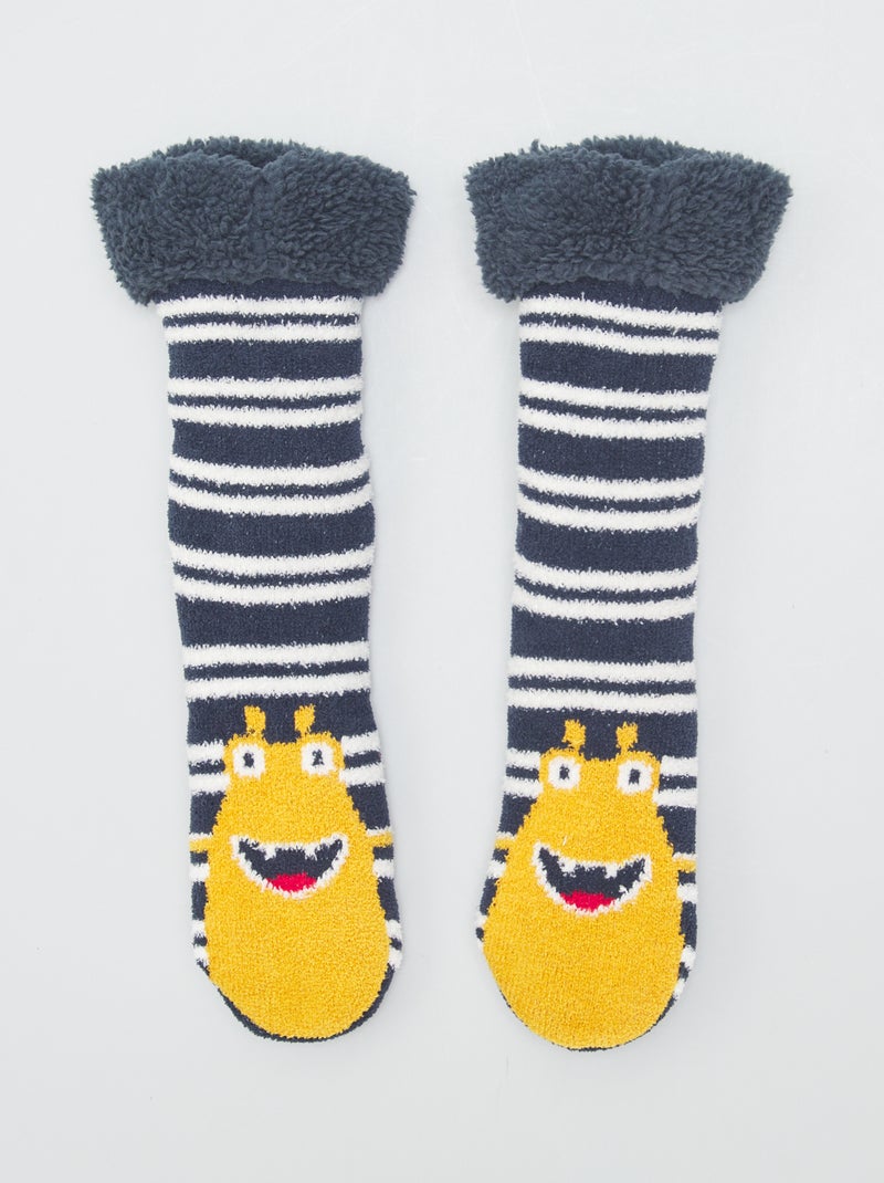 Zapatillas de casa tipo calcetines AMARILLO - Kiabi