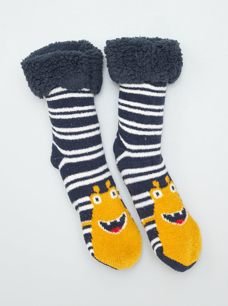 Zapatillas de casa tipo calcetines AMARILLO - Kiabi