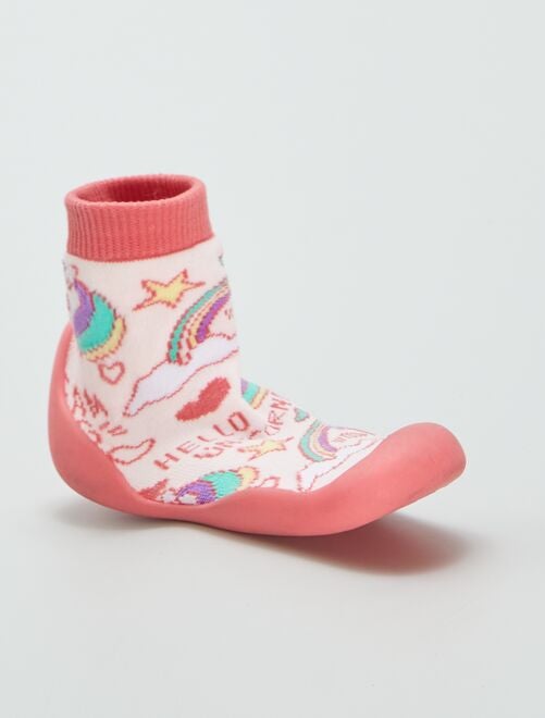 Zapatillas de casa tipo calcetines 'unicornio' - Kiabi