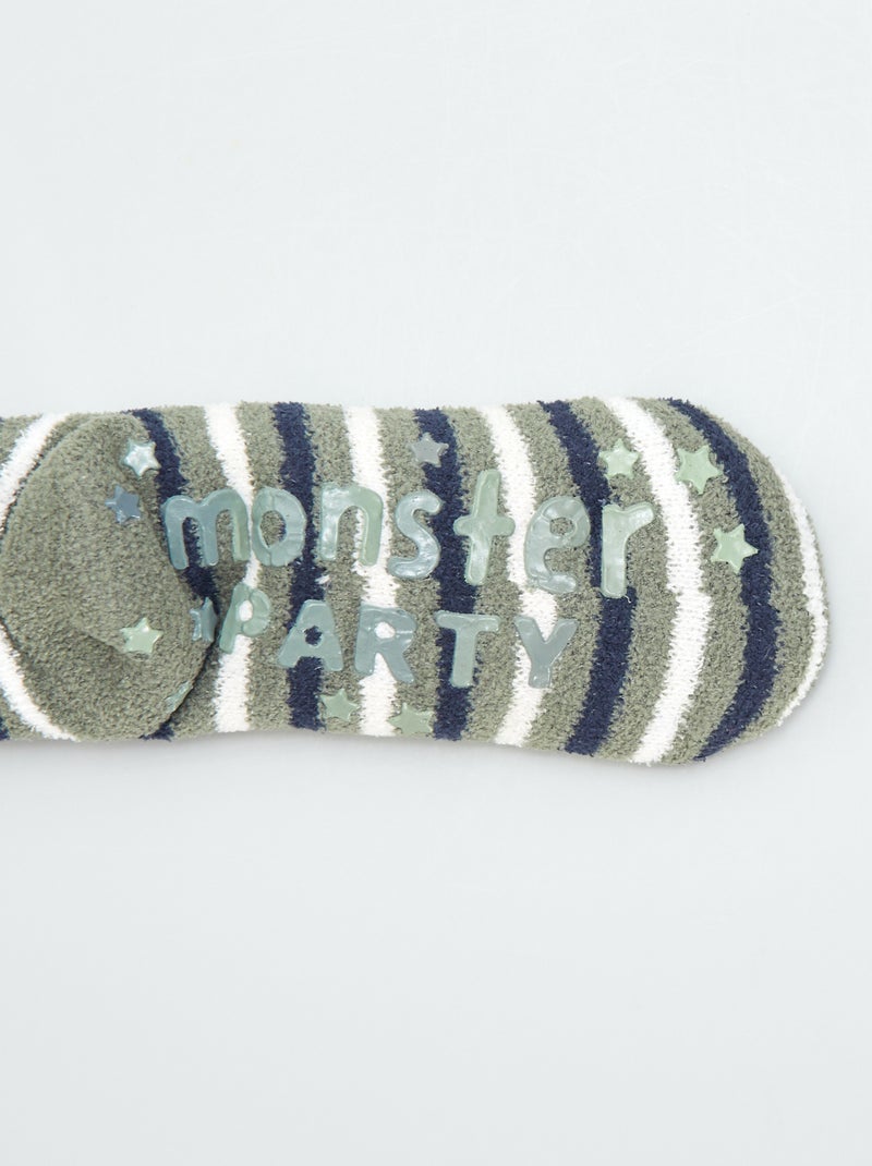 Zapatillas de casa tipo calcetines VERDE - Kiabi