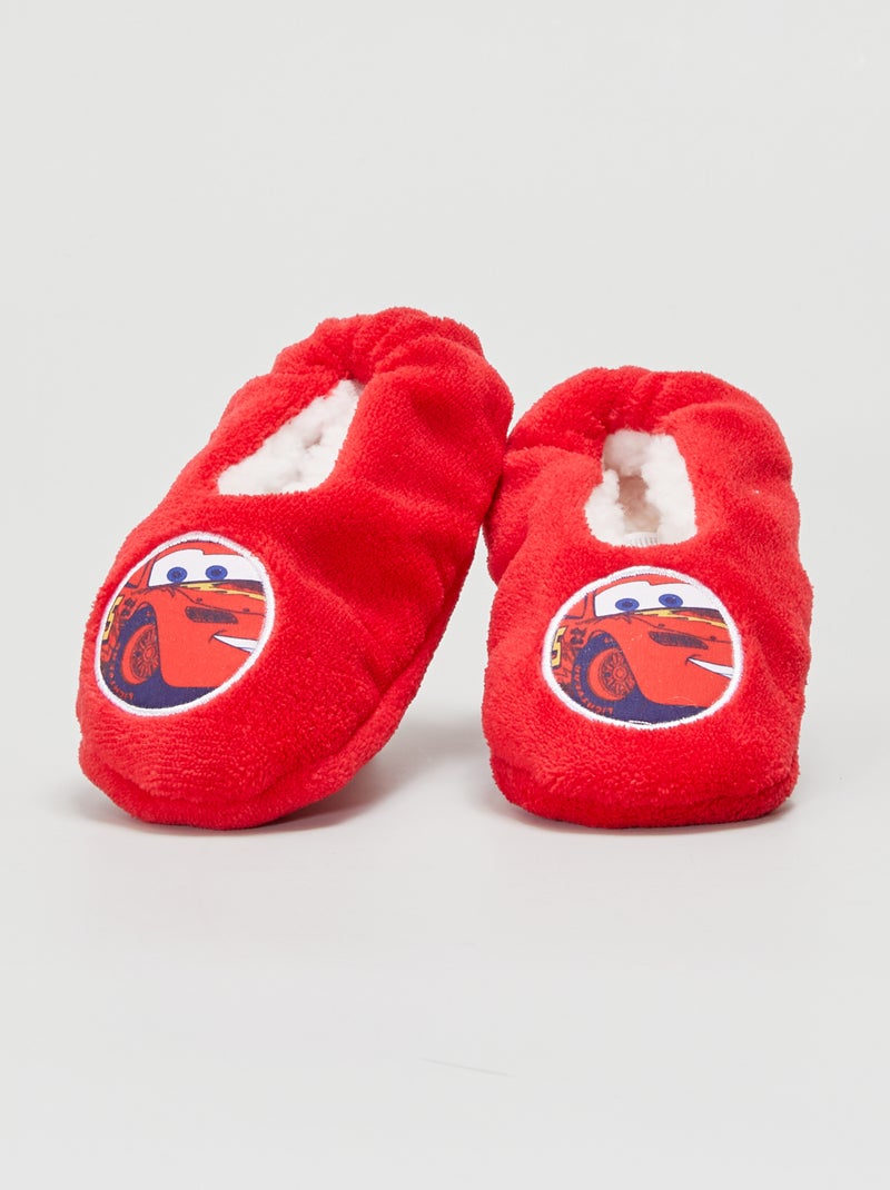 Zapatillas de casa tipo manoletinas 'Cars' ROJO - Kiabi