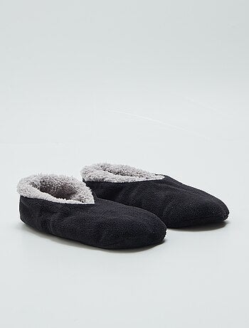 Zapatillas de casa tipo manoletinas de tejido polar - Kiabi