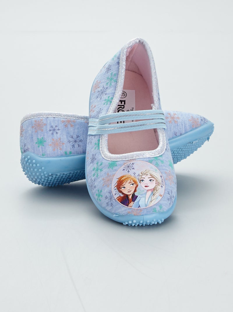 Zapatillas de casa tipo manoletinas 'Frozen' azul - Kiabi