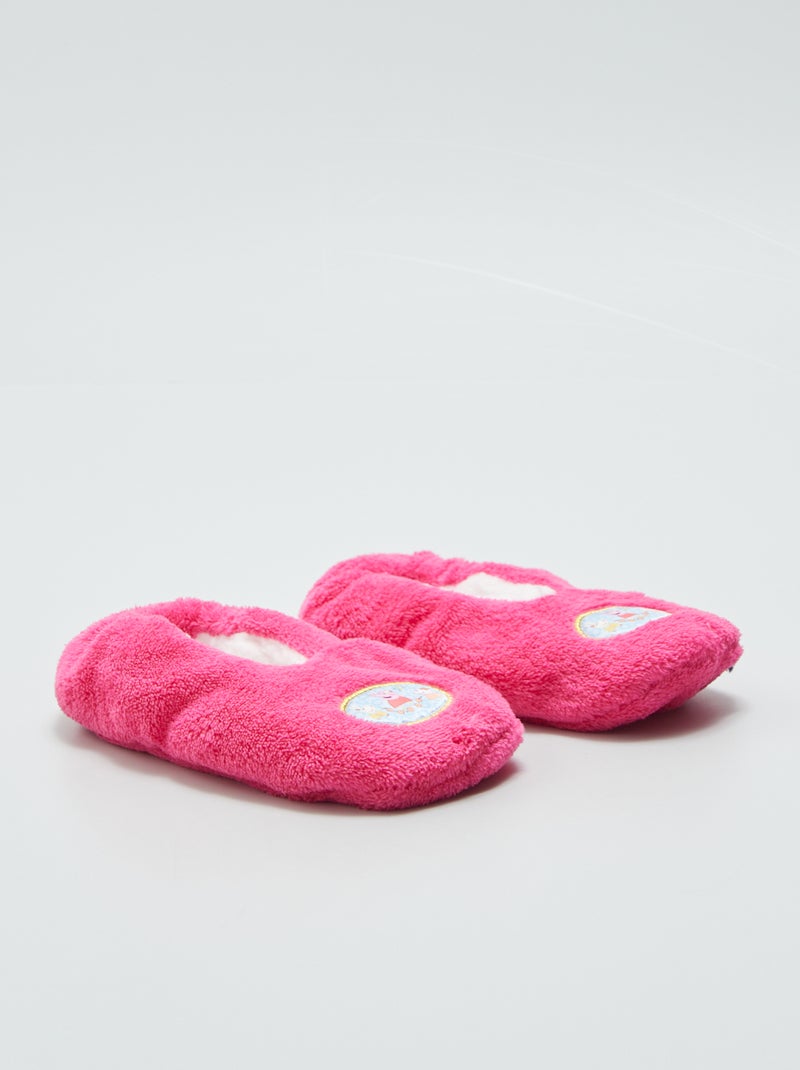 Zapatillas de casa tipo manoletinas fucsia - Kiabi