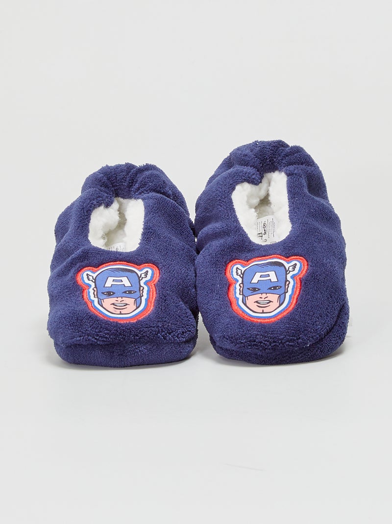 Zapatillas de casa tipo manoletinas 'Marvel' azul navy - Kiabi