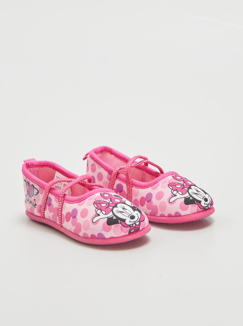 Zapatillas de casa tipo manoletinas 'Minnie' ROSA - Kiabi