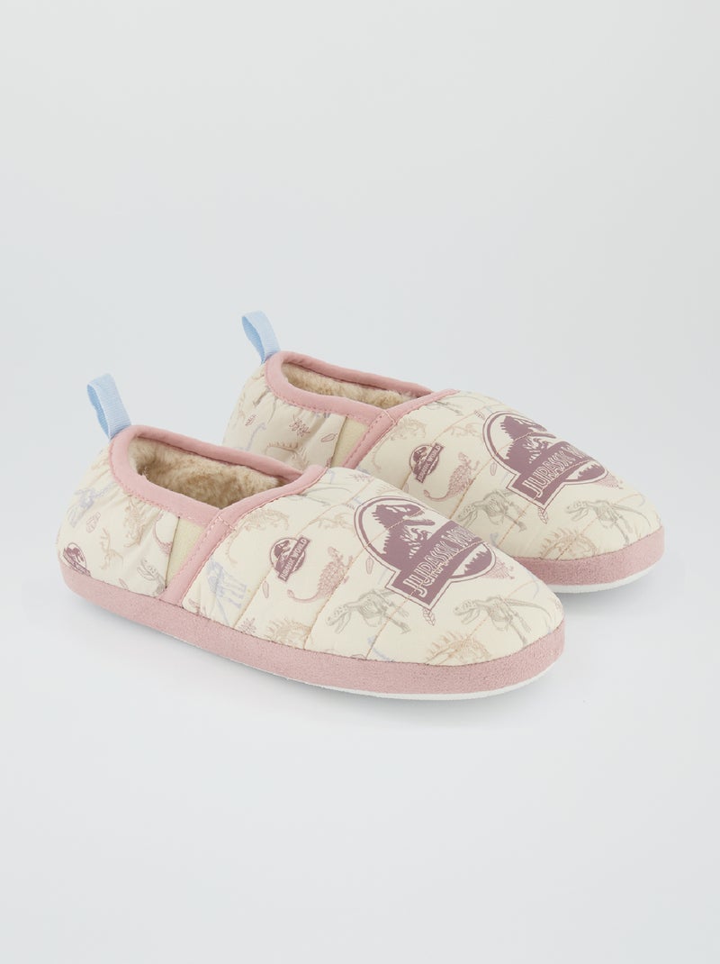 Zapatillas de casa tipo manoletinas ROSA - Kiabi