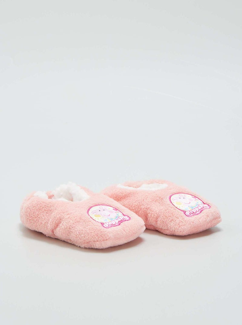 Zapatillas de casa tipo manoletinas ROSA - Kiabi