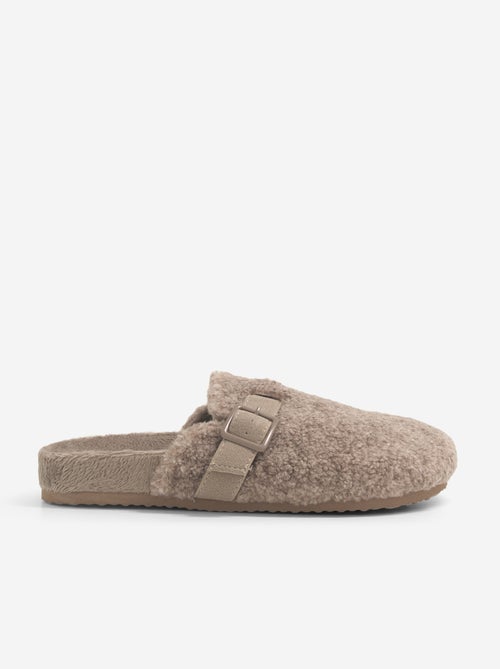 Zapatillas de casa tipo zueco forradas - Kiabi