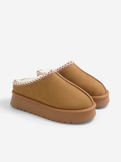 Zapatillas de casa tipo zueco forradas - Kiabi