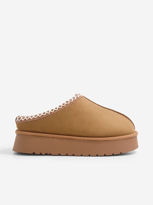 Zapatillas de casa tipo zueco forradas - Kiabi