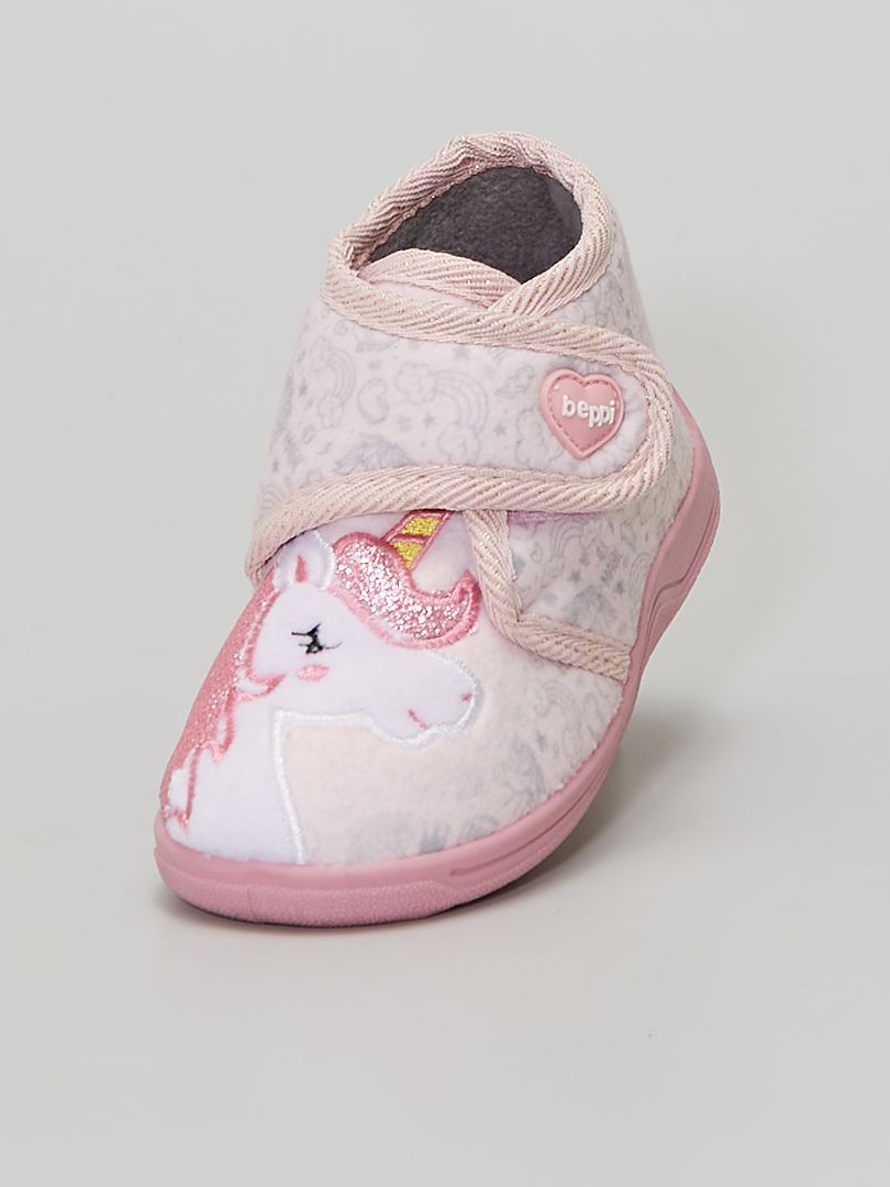 Zapatillas de casa 'unicornio' rosa - Kiabi