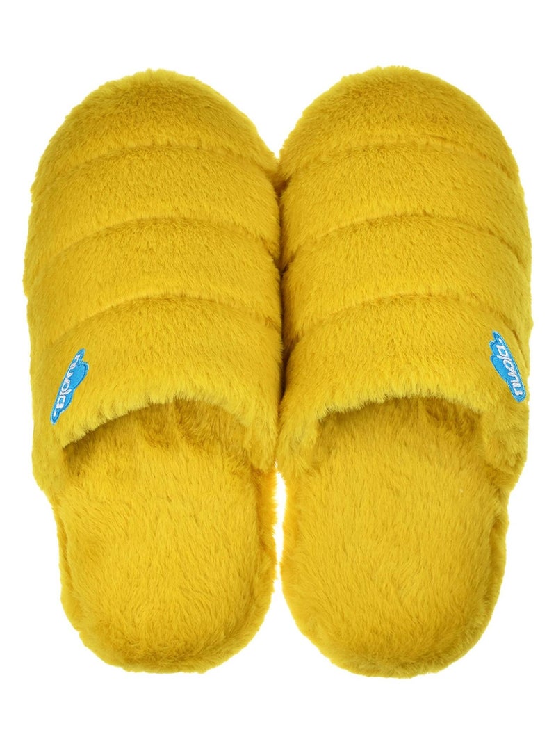 Zapatillas de casa unisex Nuvola con suela de goma Amarillo mostaza - Kiabi