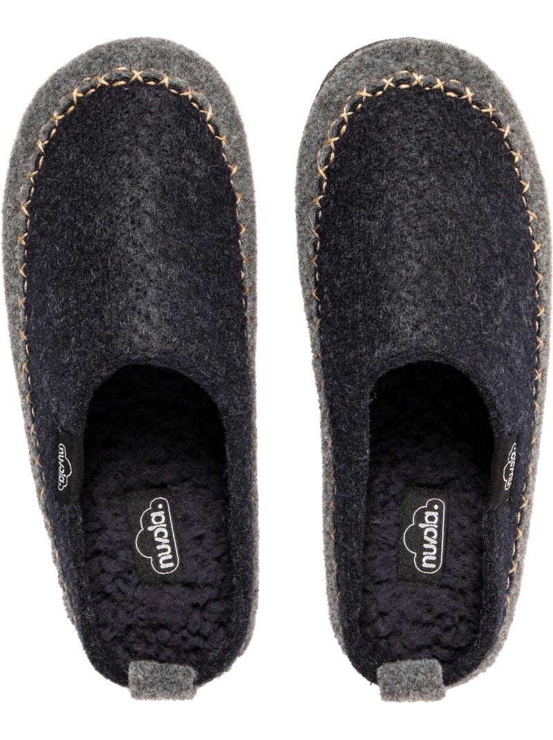 Zapatillas de casa unisex Nuvola con suela de goma Azul oscuro - Kiabi