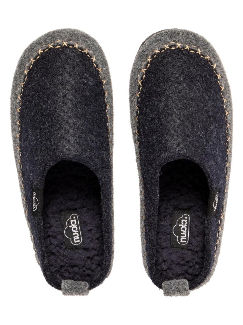 Zapatillas de casa unisex Nuvola con suela de goma Azul oscuro - Kiabi