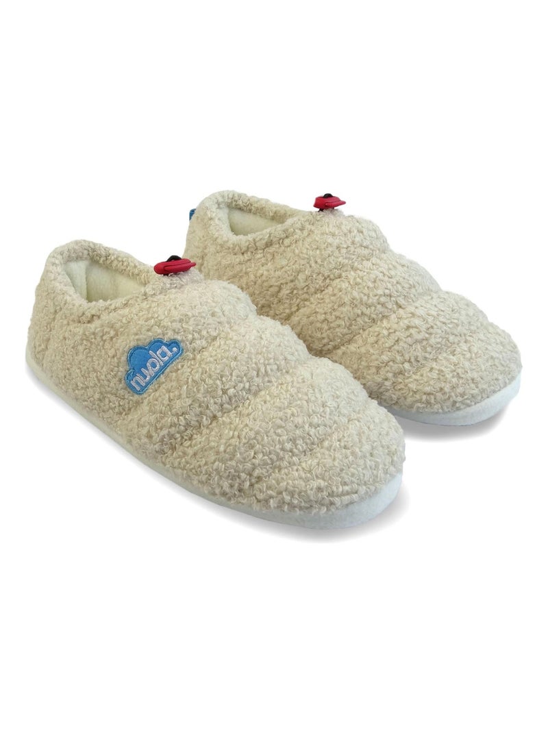 Zapatillas de casa unisex Nuvola con suela de goma Beige - Kiabi