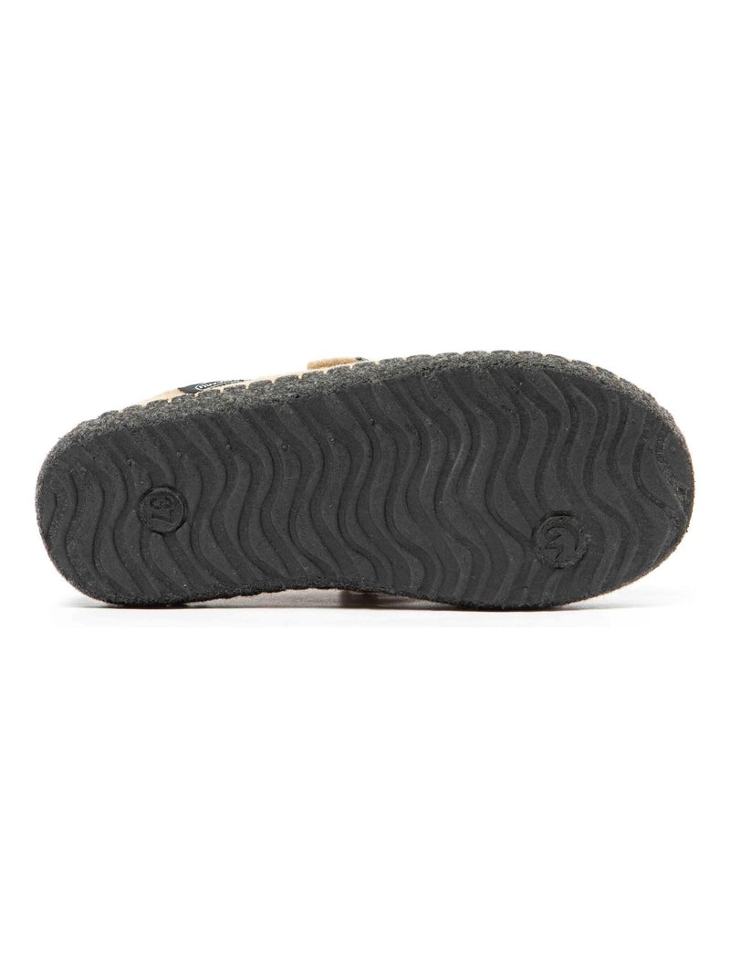 Zapatillas de casa unisex Nuvola con suela de goma Beige - Kiabi