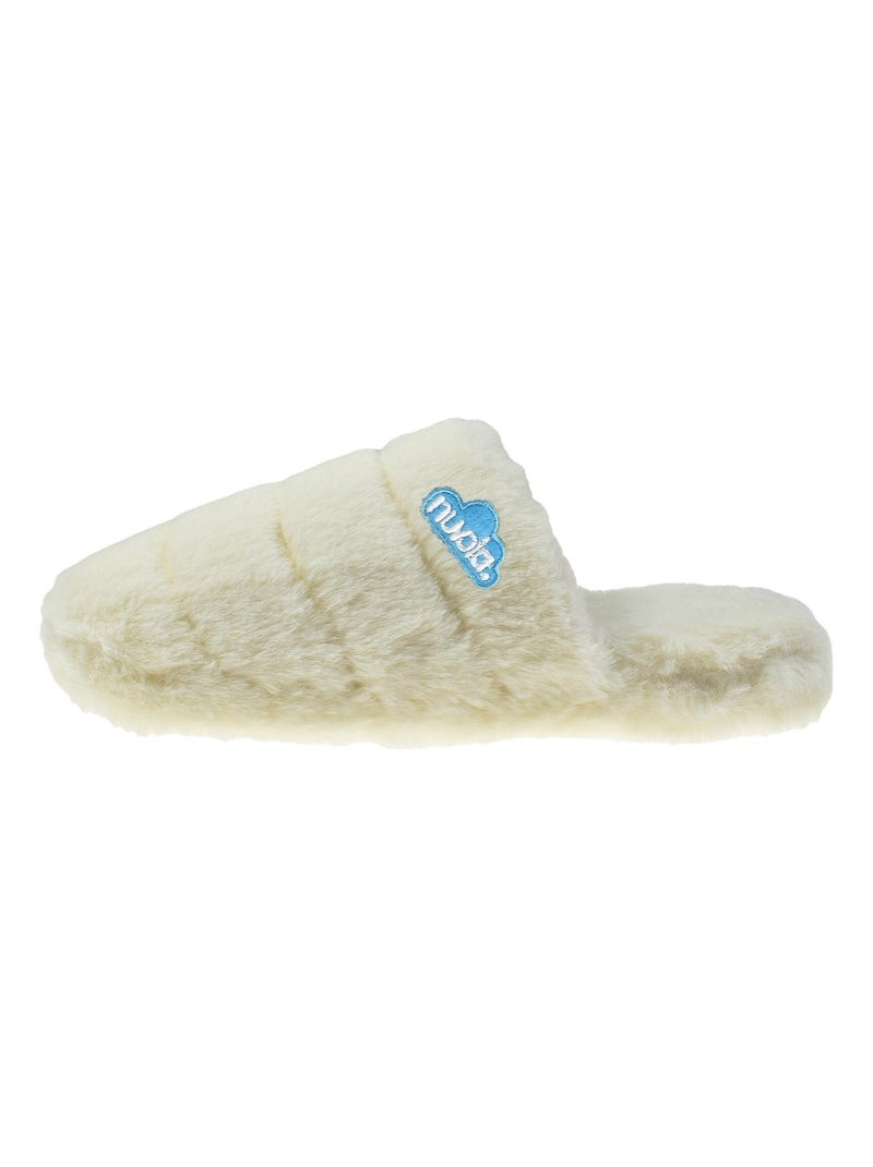 Zapatillas de casa unisex Nuvola con suela de goma Blanco - Kiabi