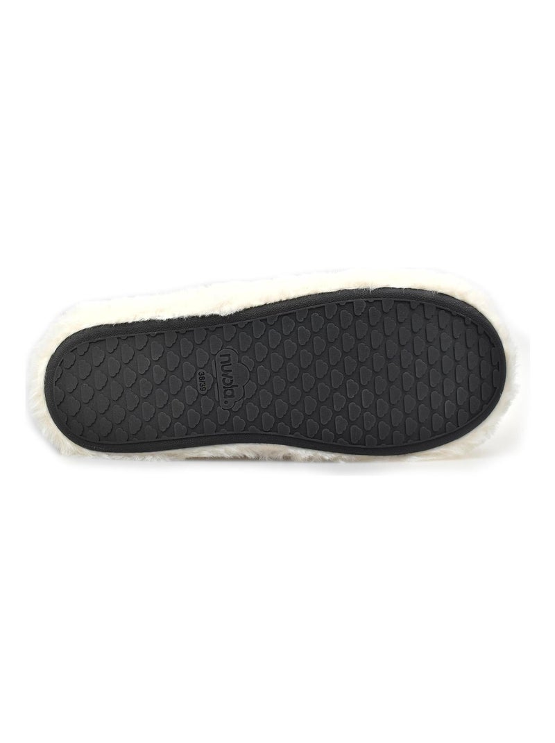 Zapatillas de casa unisex Nuvola con suela de goma Blanco - Kiabi